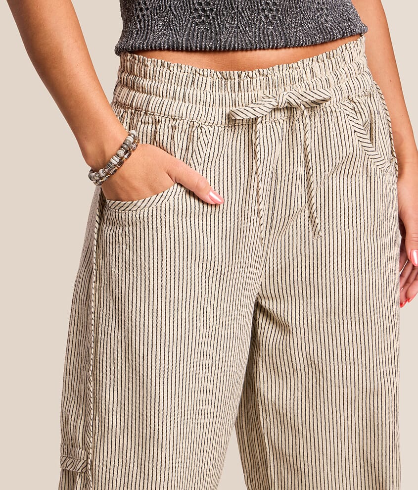 Something Good Striped Barrel Pant