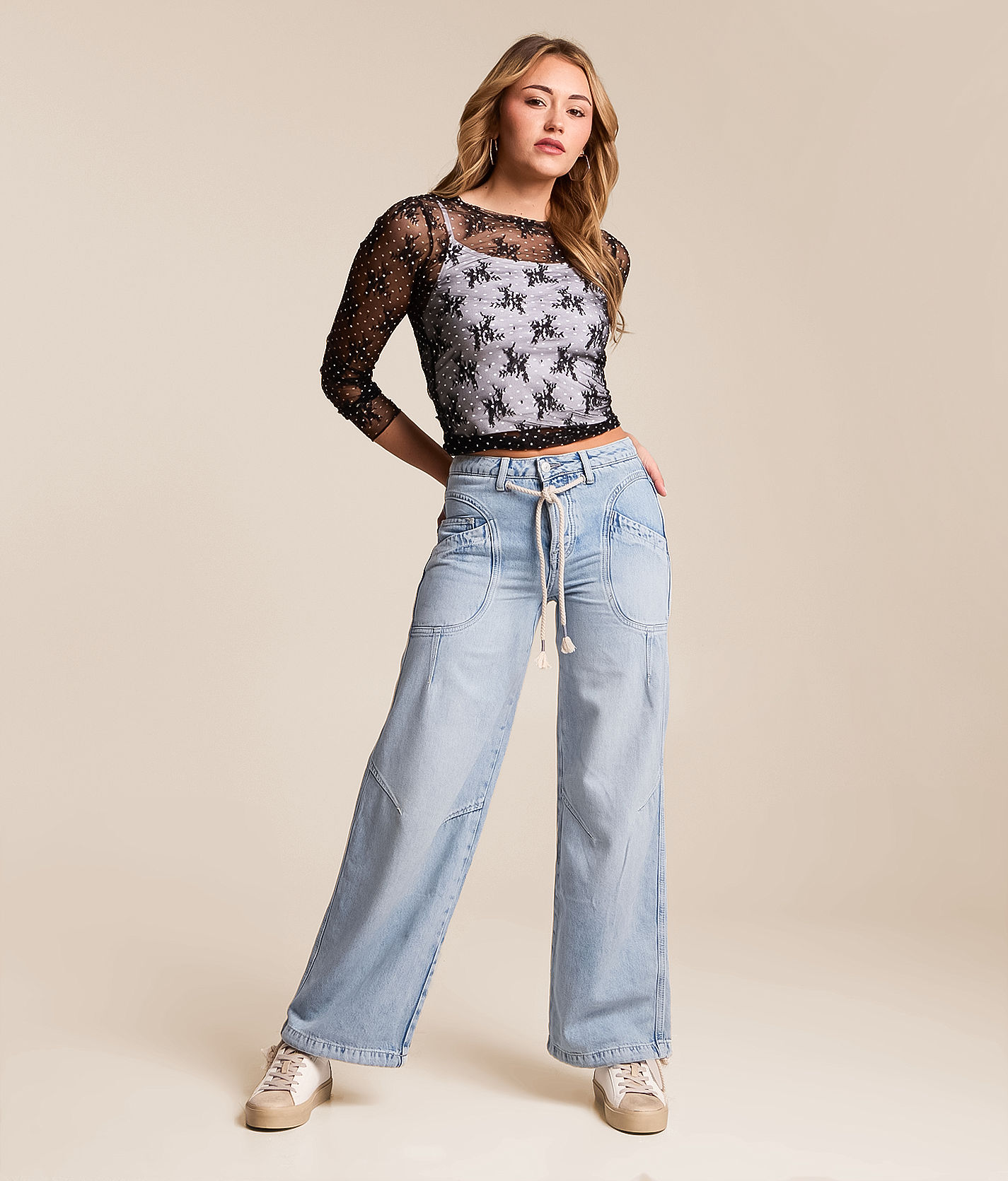 Free People Love Language Pull On Jean - Women's Jeans in No Drama