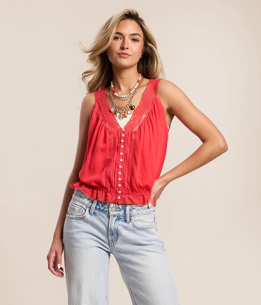 Free People Celeste Tank Top - Women's Tank Tops in Sour Sweet