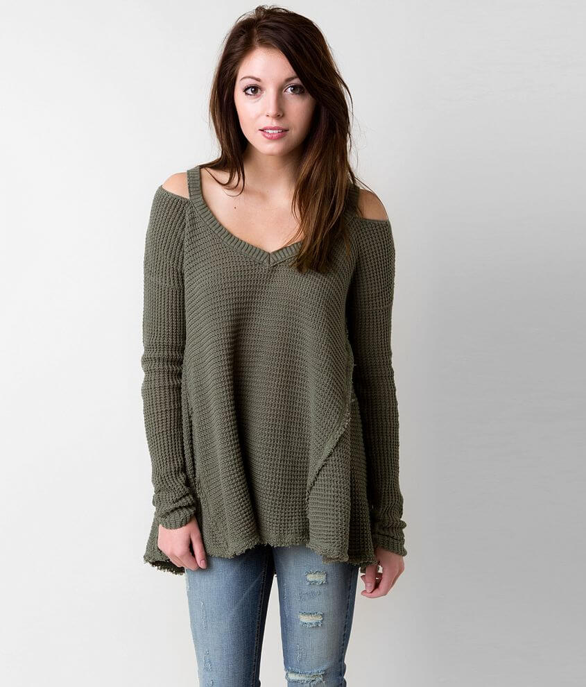 Free people shop cold shoulder sweater