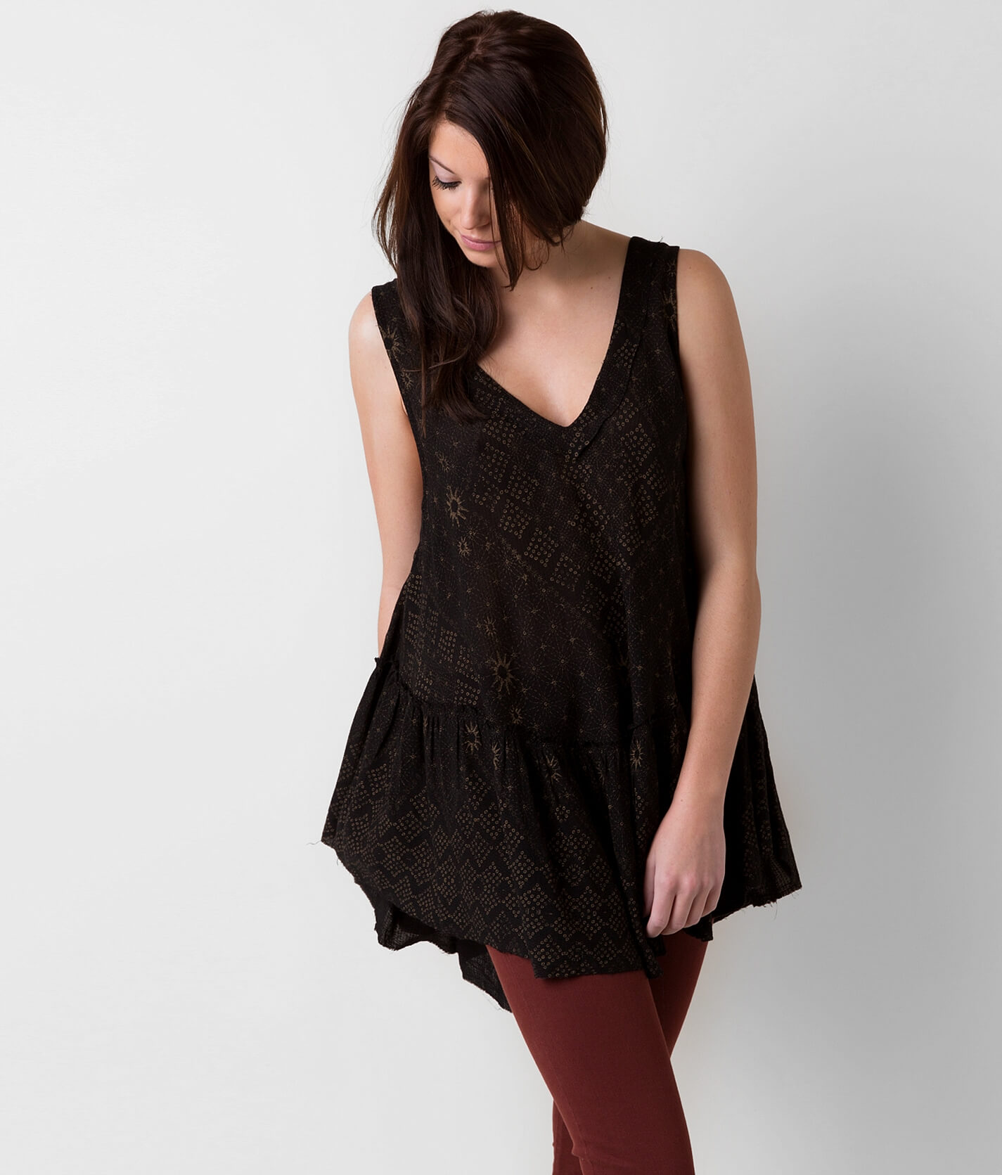 long black tunic tank top