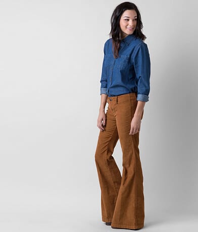 Free People Hip Hugger Flare Stretch Pant FULL_LEFT_SIDE