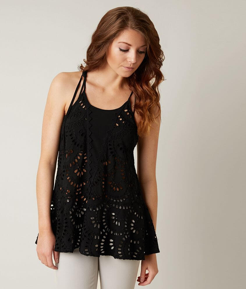Free People High Neck Tank Top front view