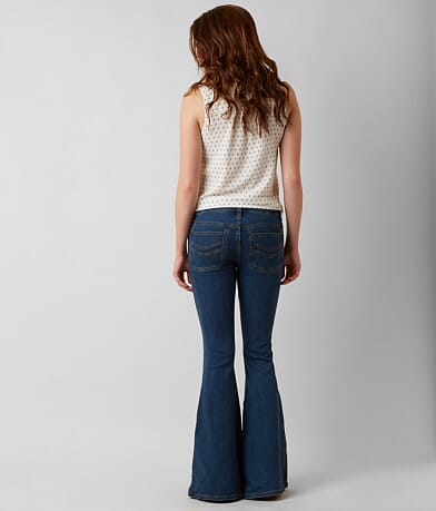 Free People High Rise Stella Flare Stretch Jean BACK