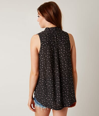 Free People High Low Hem Tank Top BACK