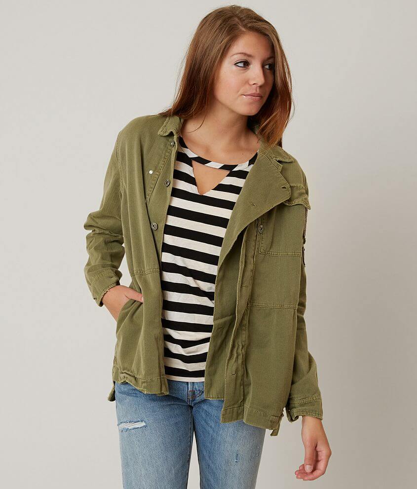 Free People Military Jacket - Women's Coats/Jackets in Olive | Buckle