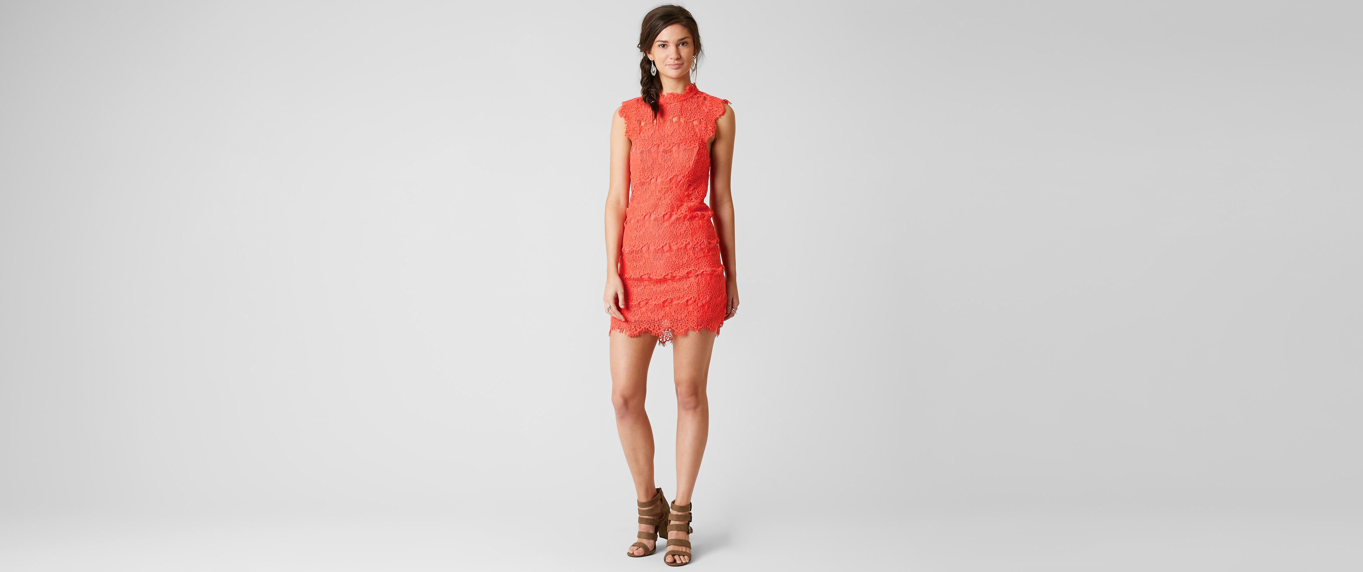 free people coral dress