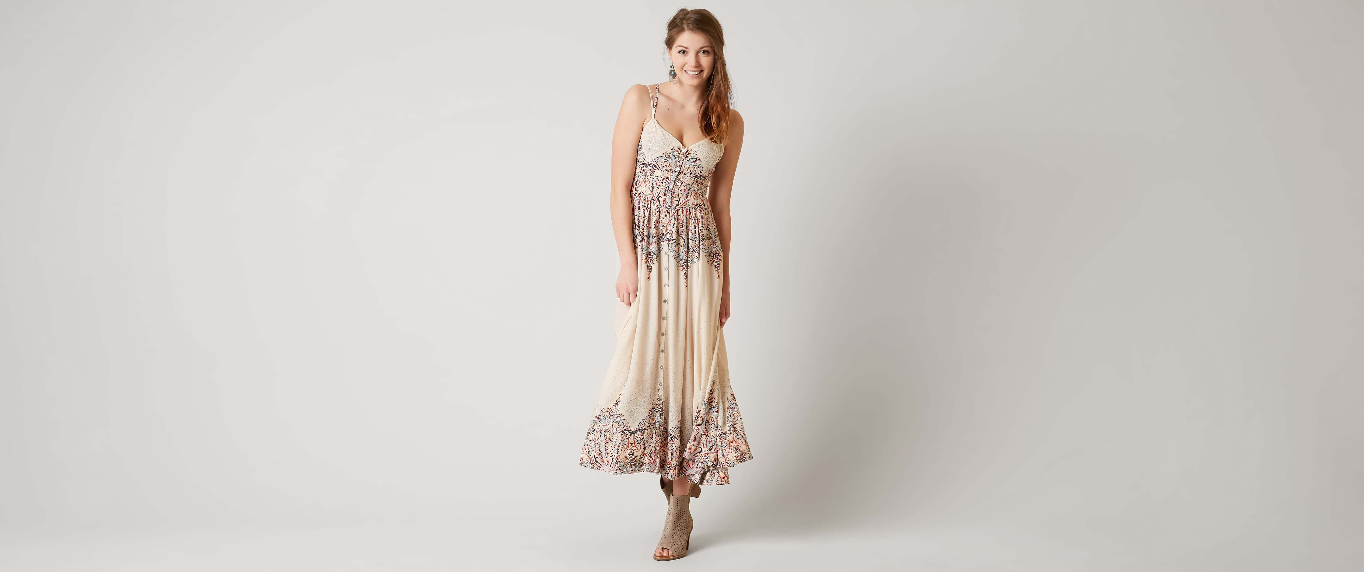 knee length dresses for ladies Free People Southwest Lace Maxi Dress – Timber Boutique