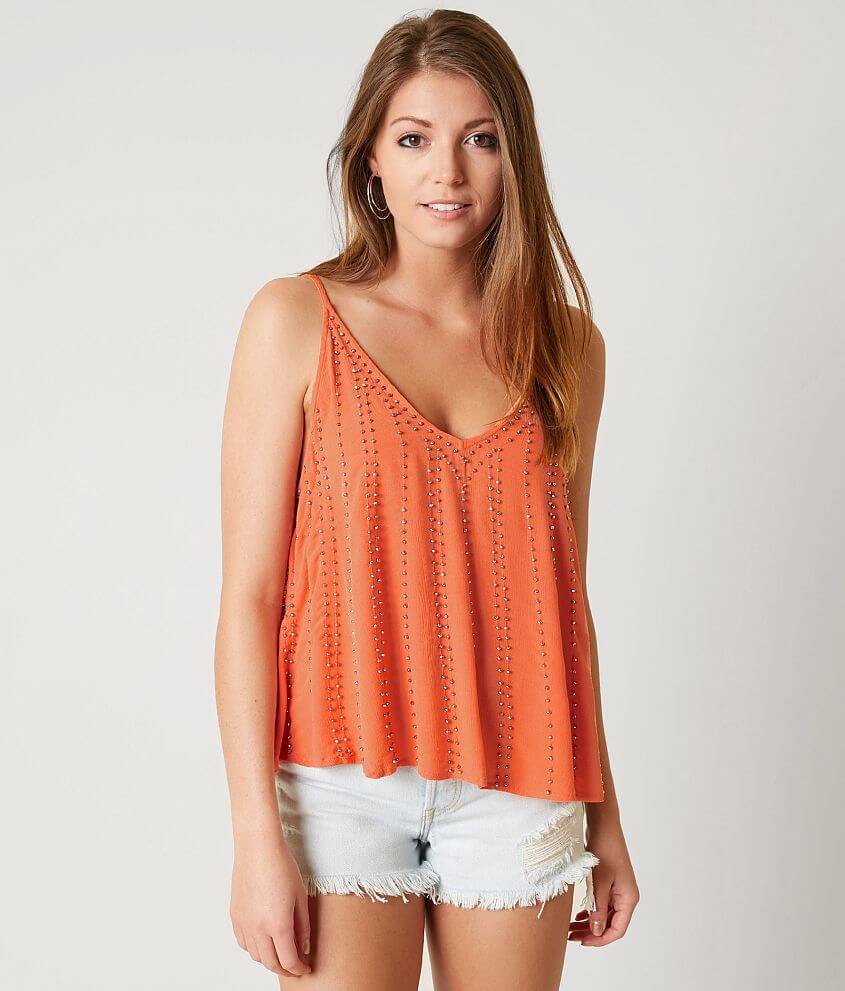 Free People Embellished Tank Top - Women's Tank Tops in Coral | Buckle