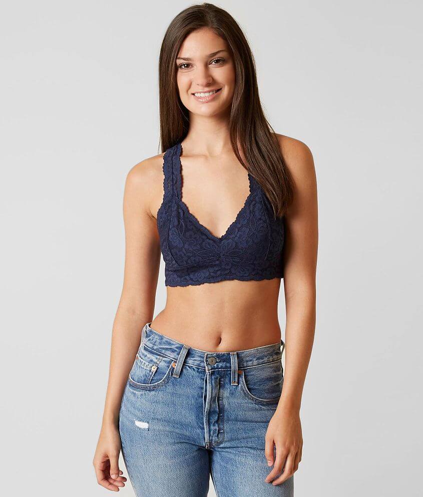 Free People Galloon Bralette - Women's Bandeaus/Bralettes in Navy