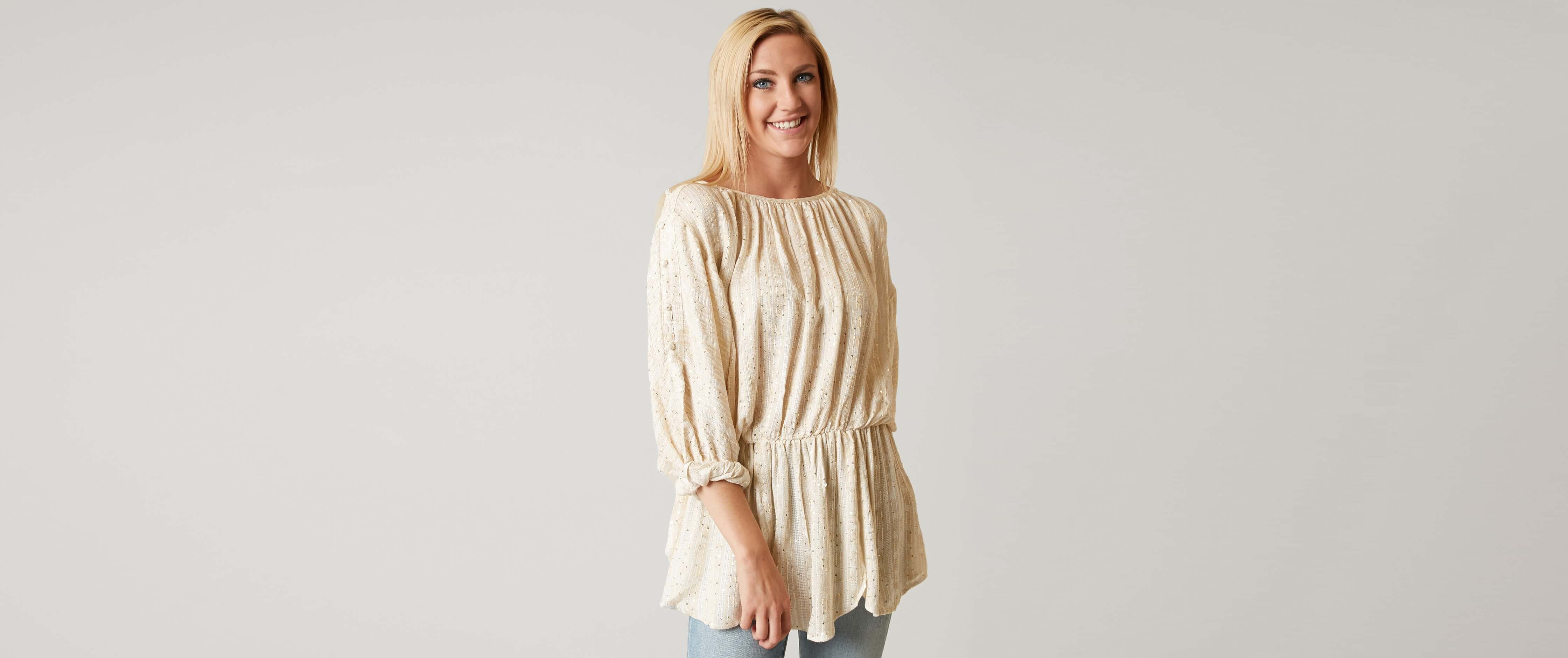 Free People Women's Sea Breeze Tunic Top Brown Size Small main image 0