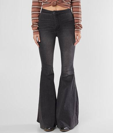 Free People Just Float On Flare Stretch Jean FULL_LEFT_SIDE