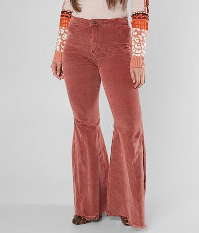 Free People Just Float On Corduroy Flare Jean full left side view