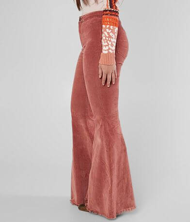 Free People Just Float On Corduroy Flare Jean full right side view