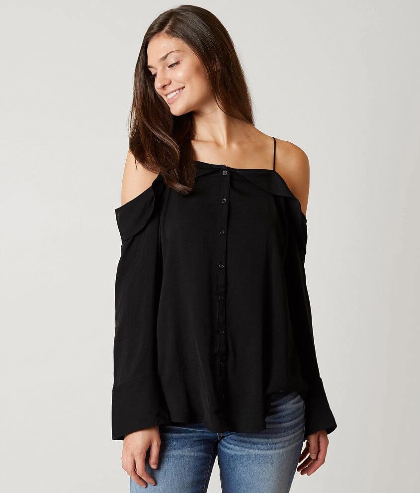 Free People Walk This Way Top - Women's Shirts/Blouses in Black | Buckle