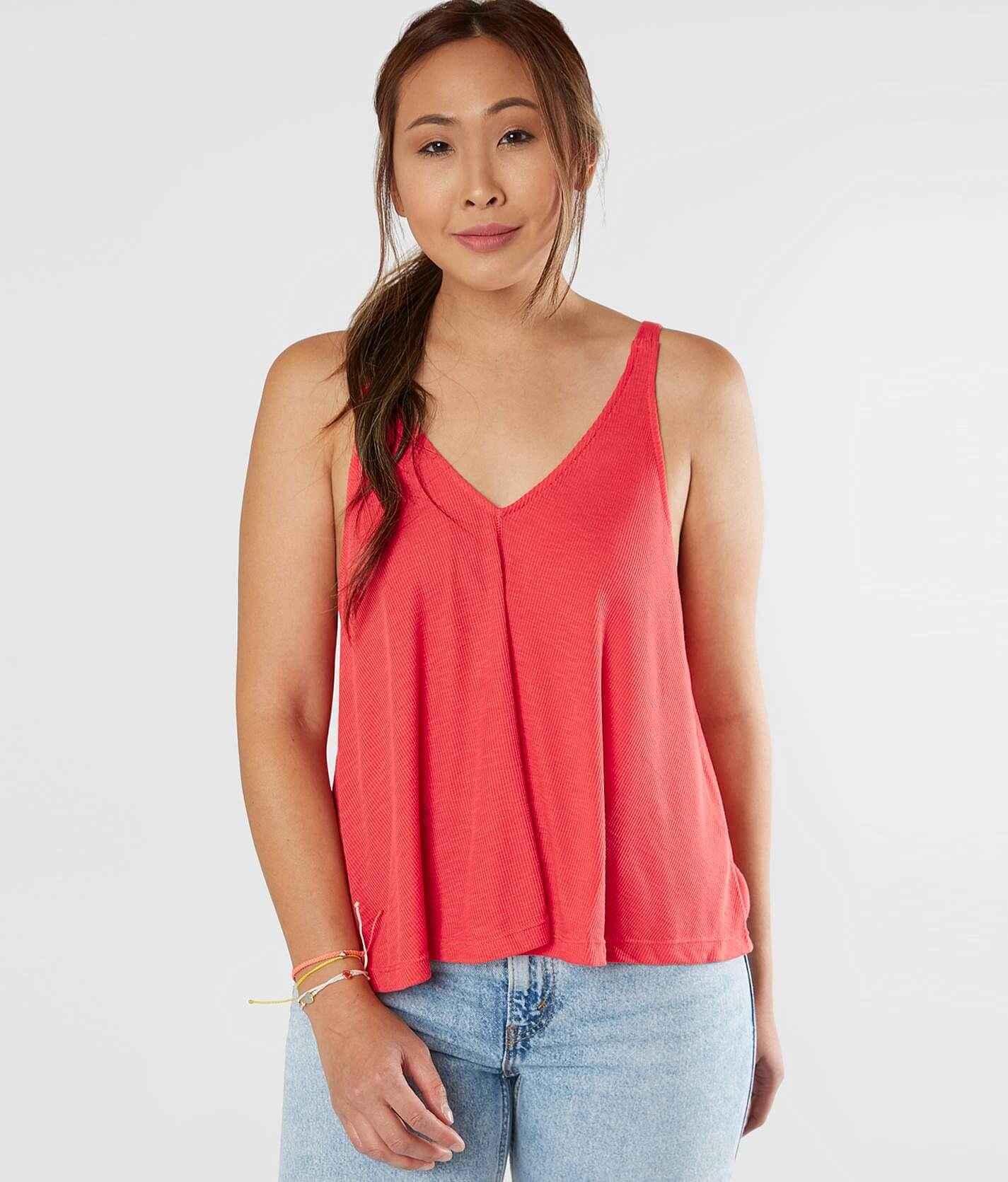 Free People Dani Tank Top - Women's Tank Tops in Strawberry