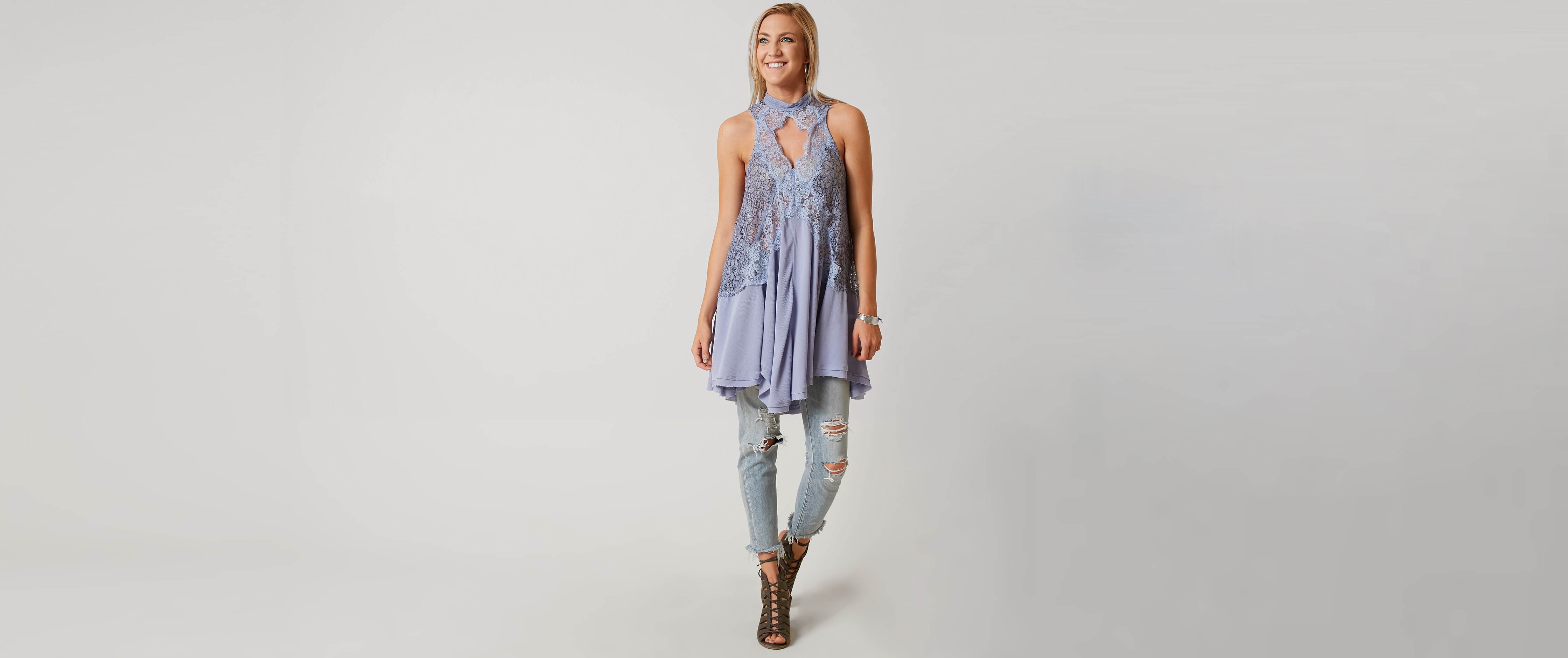 Free People Tell Tale Heart Tank Top - Women's Tank Tops in Blue | Buckle