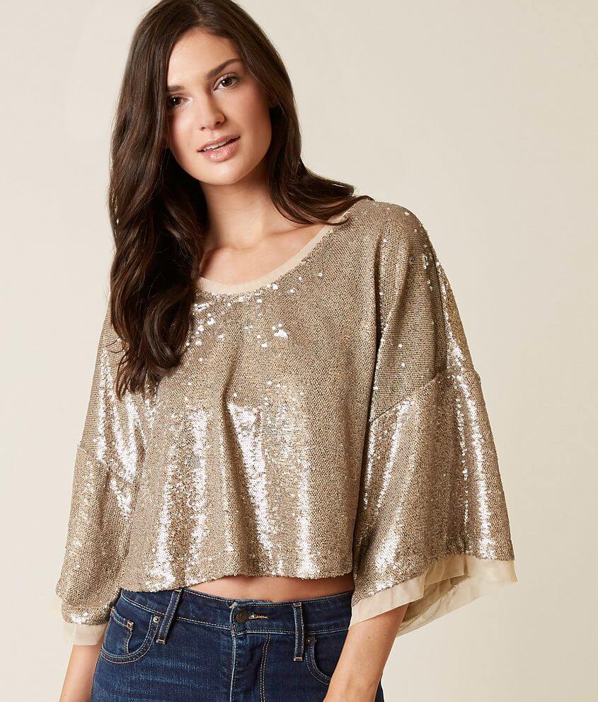 Free People Champagne Dreams Top - Women's Shirts/Blouses in Champagne ...