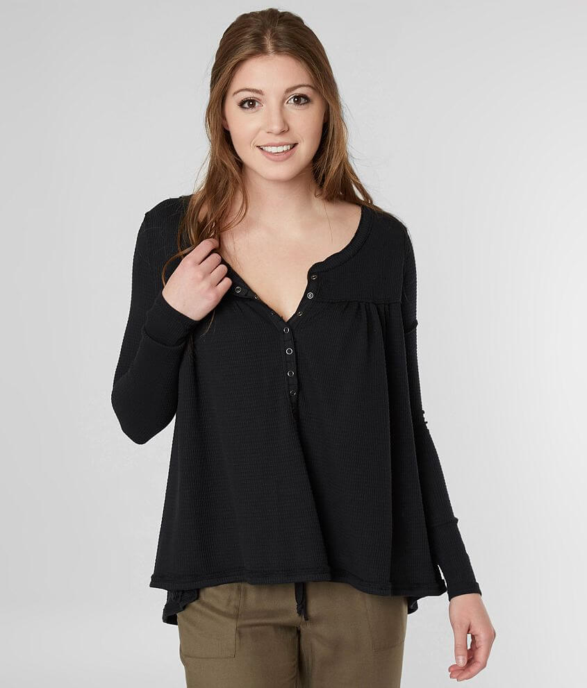 Free People Kai Thermal Henley Top front view
