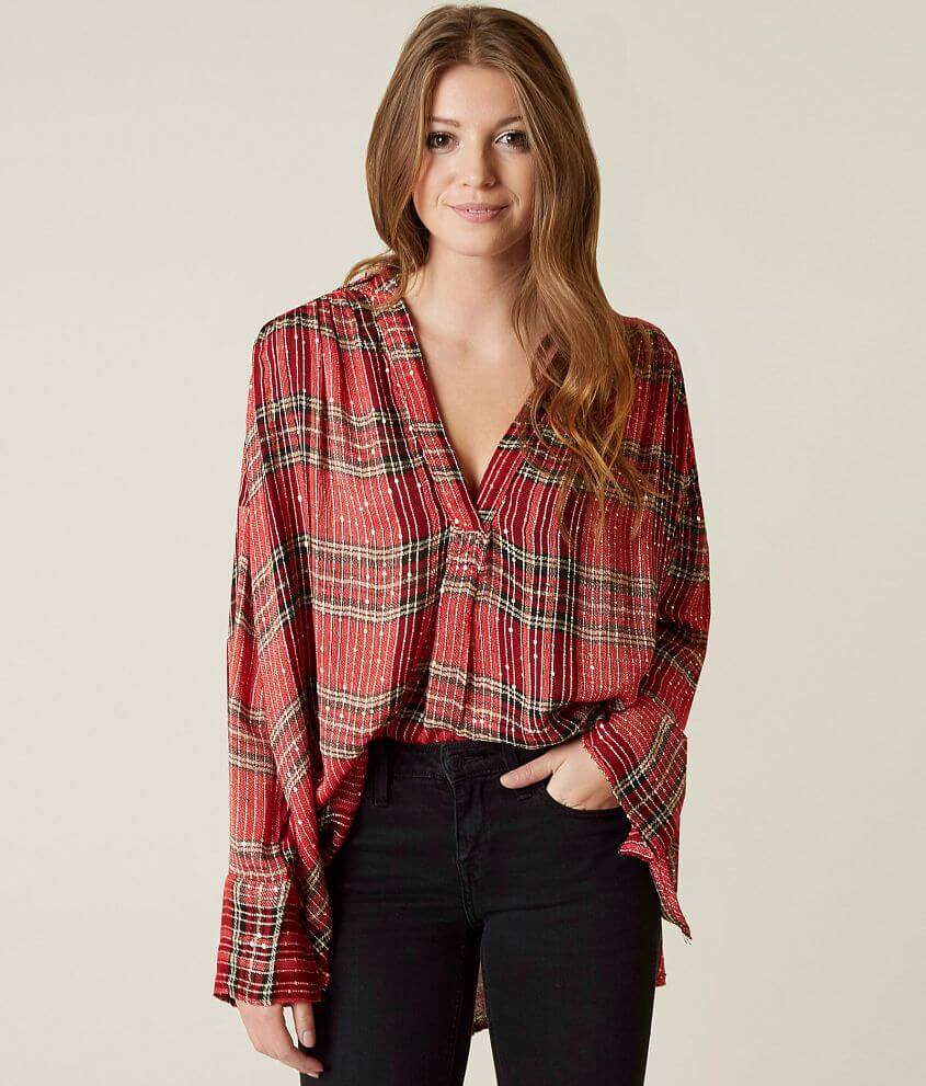 Free People Fearless Love Top - Women's Shirts/Blouses in Red | Buckle