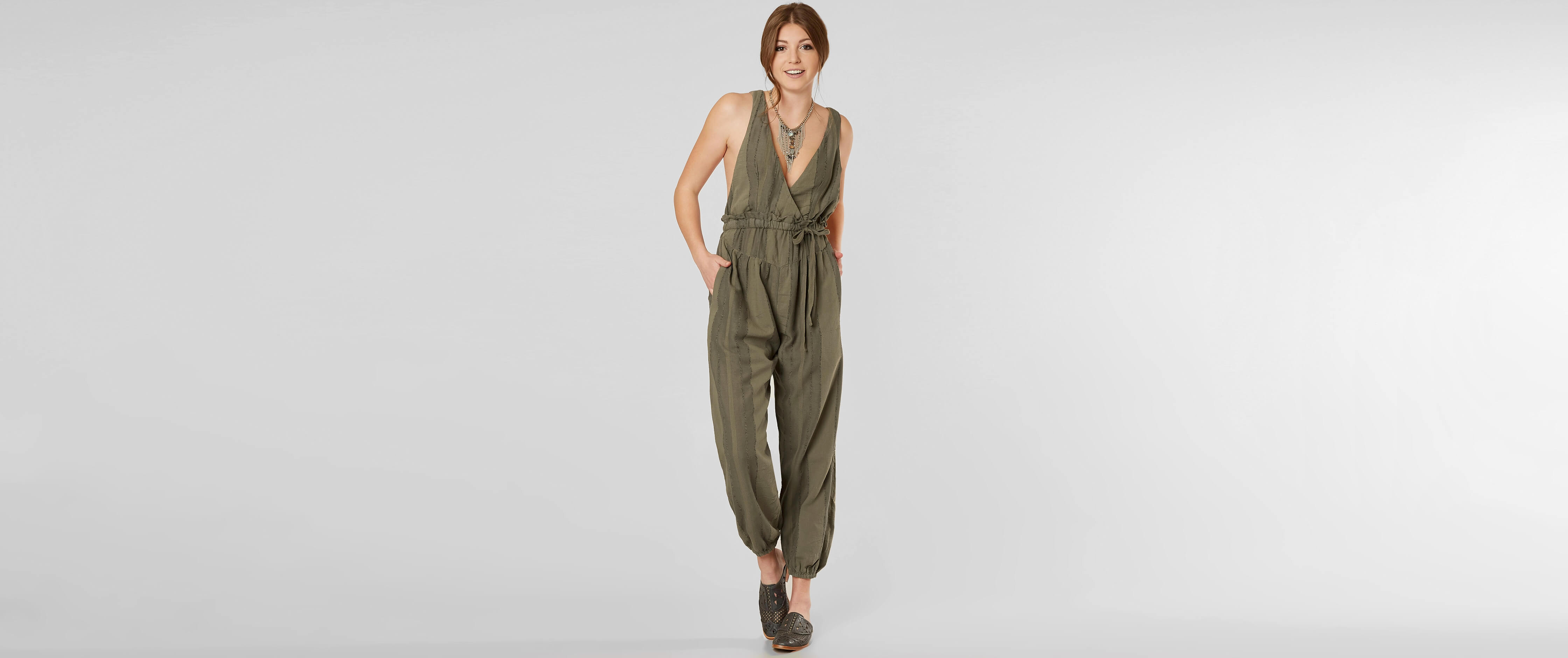 Free People All Natural Jumpsuit Women S Rompers Jumpsuits In Moss   9822231ce815c3a4008d0e39b9dea906v3