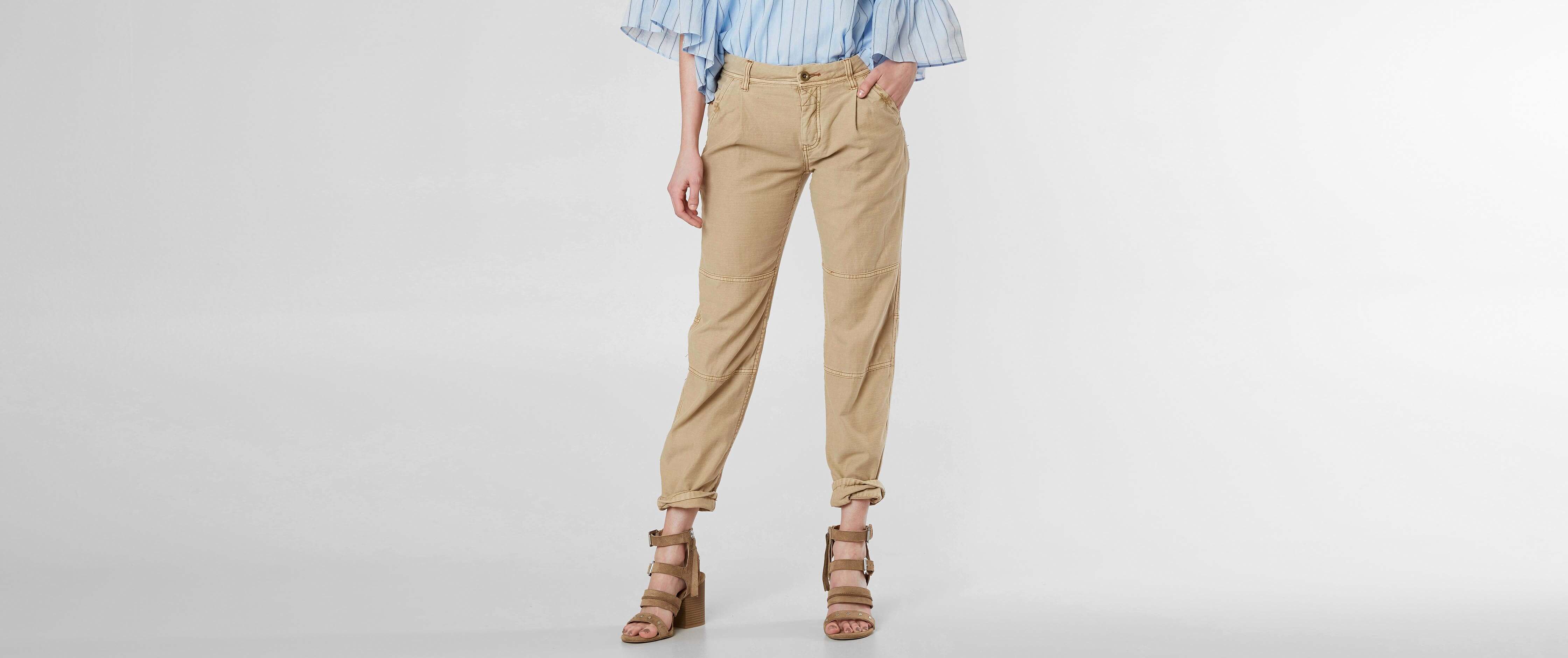 utility cropped trousers