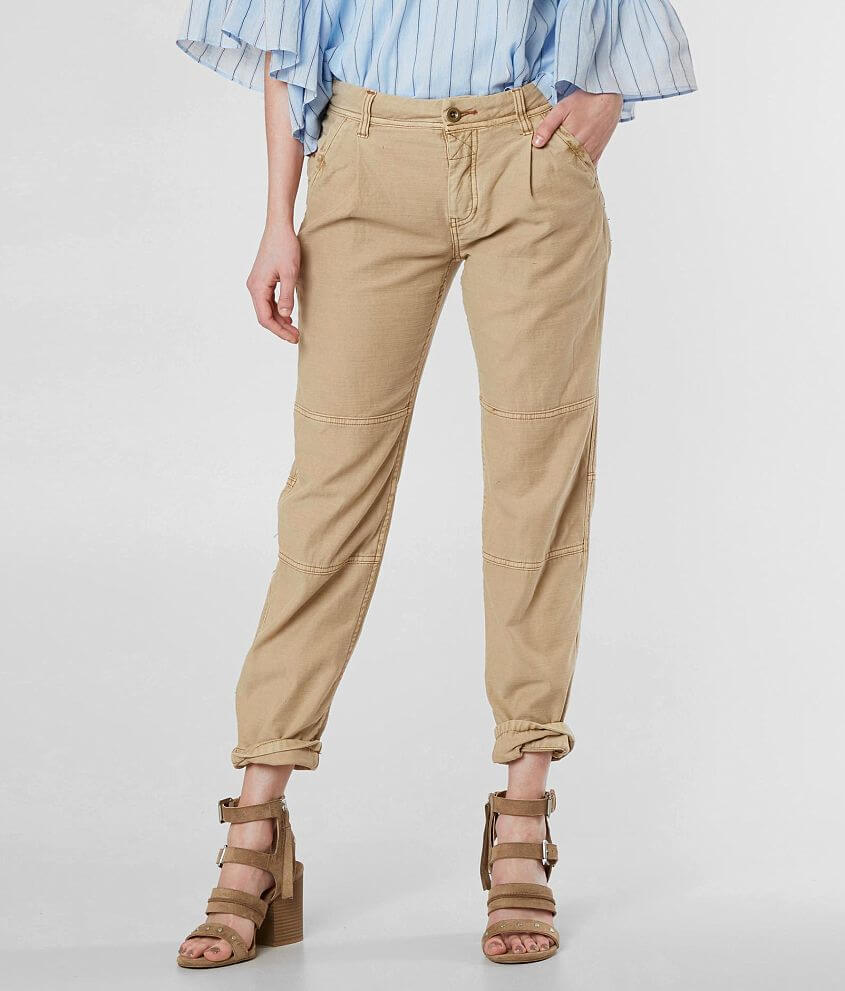 Free People Utility Boyfriend Cropped Pant front view