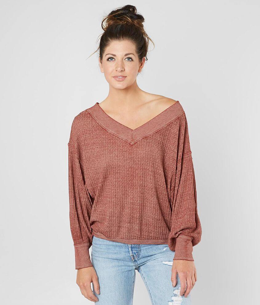 Free People South Side Thermal Top front view