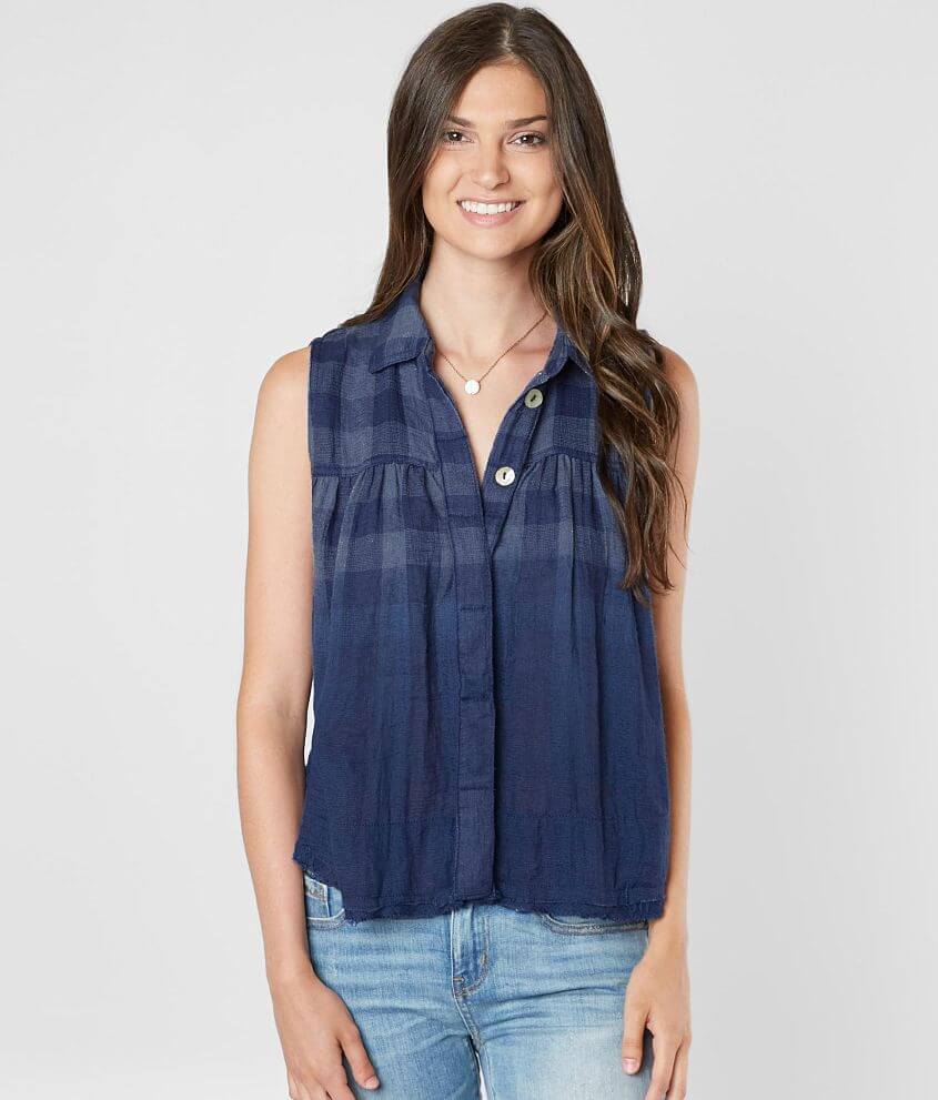 Free People Hey There Sunrise Tank Top - Women's Tank Tops in Blue | Buckle