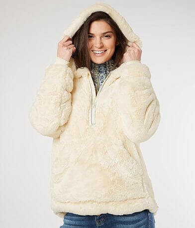 Free People Off The Record Faux Fur Hoodie FULL_RIGHT_SIDE