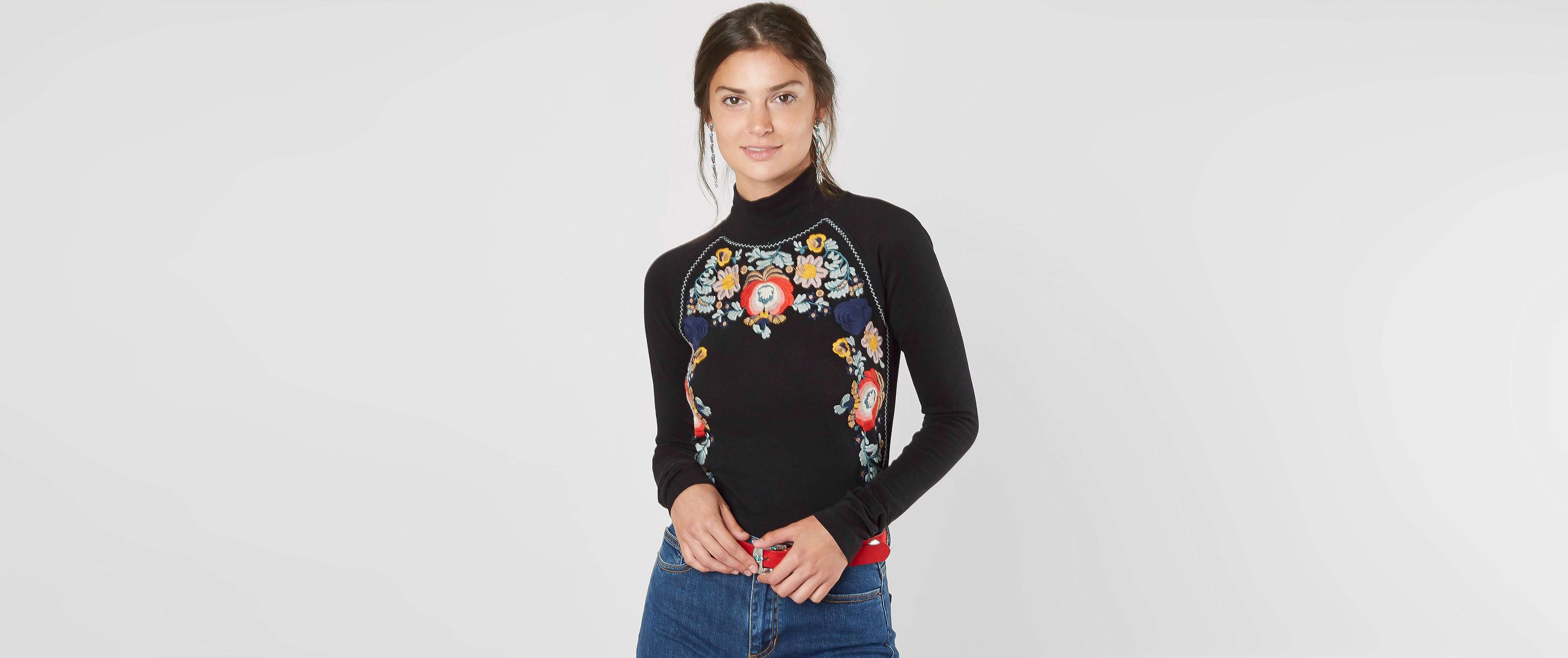 free people disco rose pullover