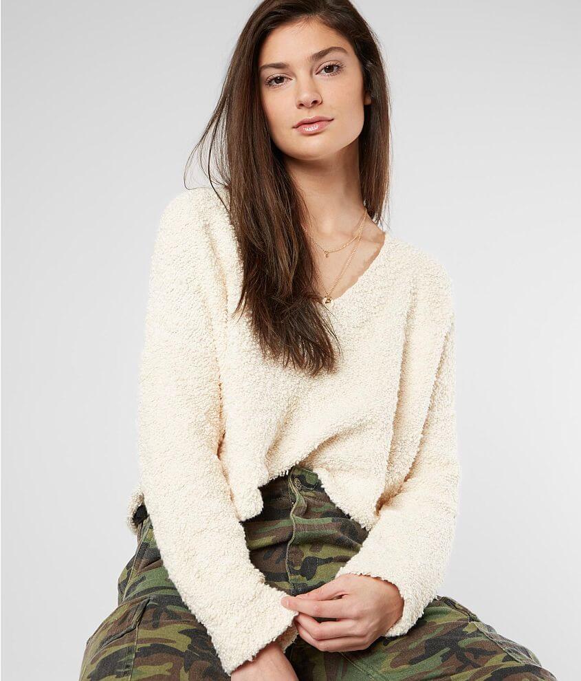 Free people sale cropped sweater