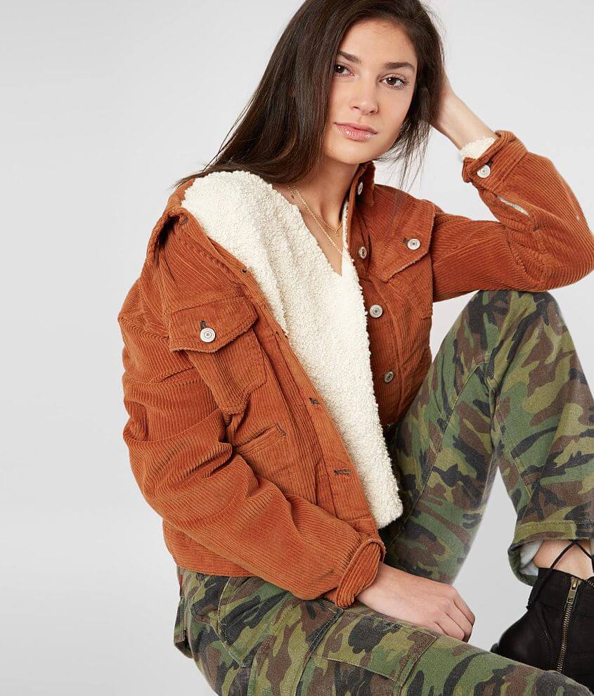 Rust on sale corduroy jacket