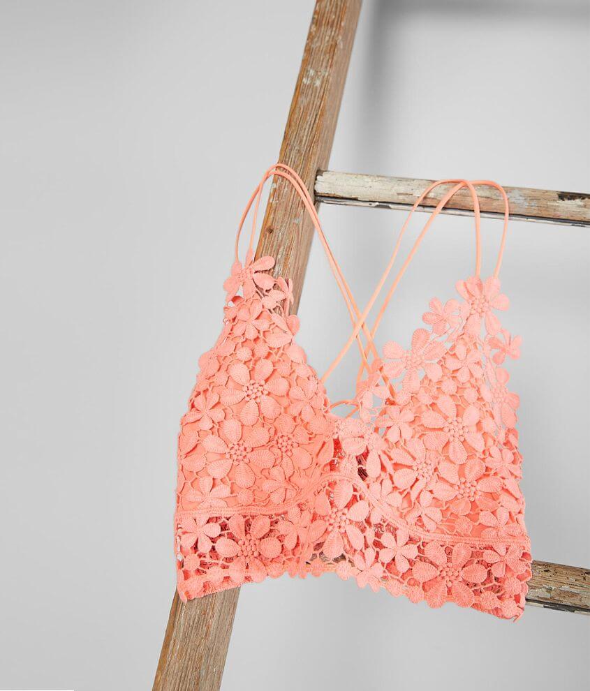 Free People Miss Dazie Bralette Coral XS (Women's 0-2) at  Women's  Clothing store