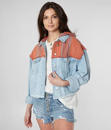 Free People Baja Hooded Denim Jacket MISC_DETAIL_1