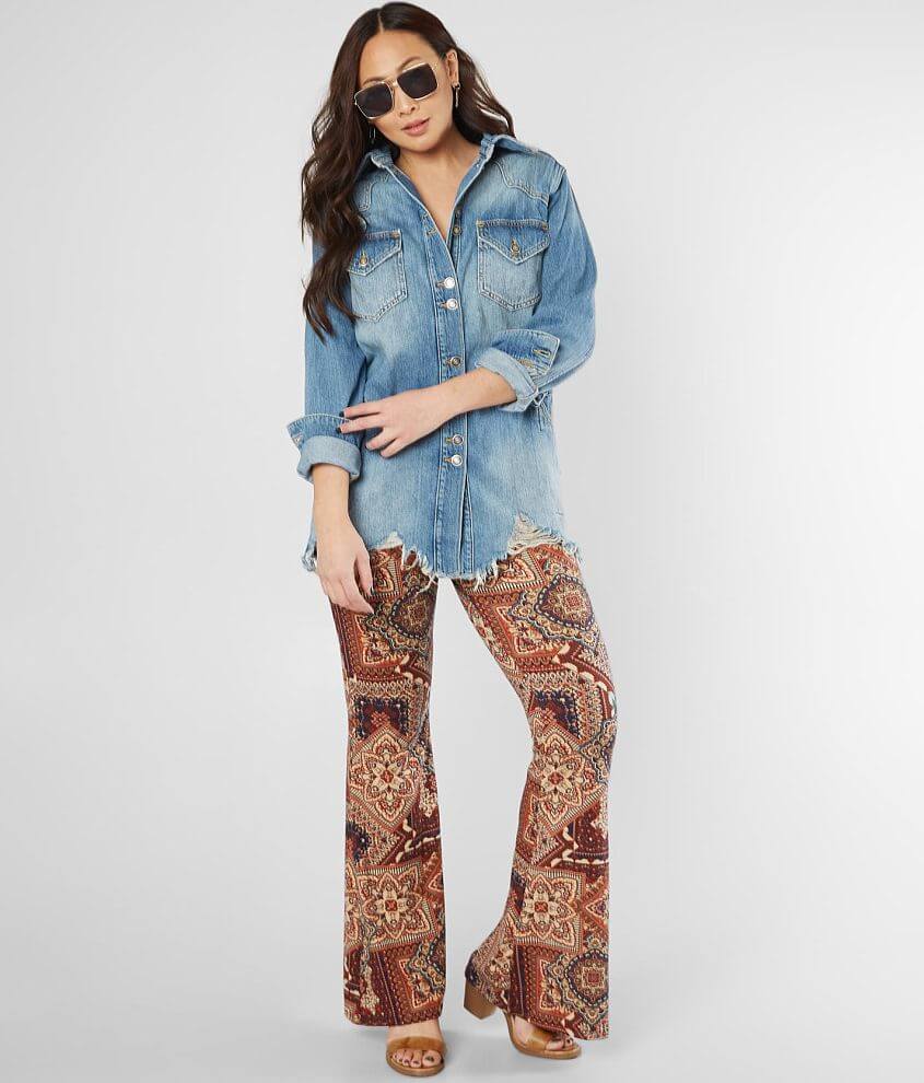 Free people store moonchild denim shirt