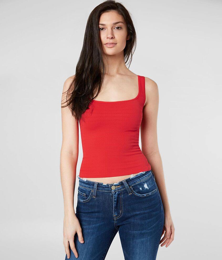 Free People Square One Seamless Tank Top front view
