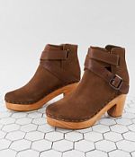 Free People Bungalow Clog Ankle Boot Women s Shoes in Portobello Buckle