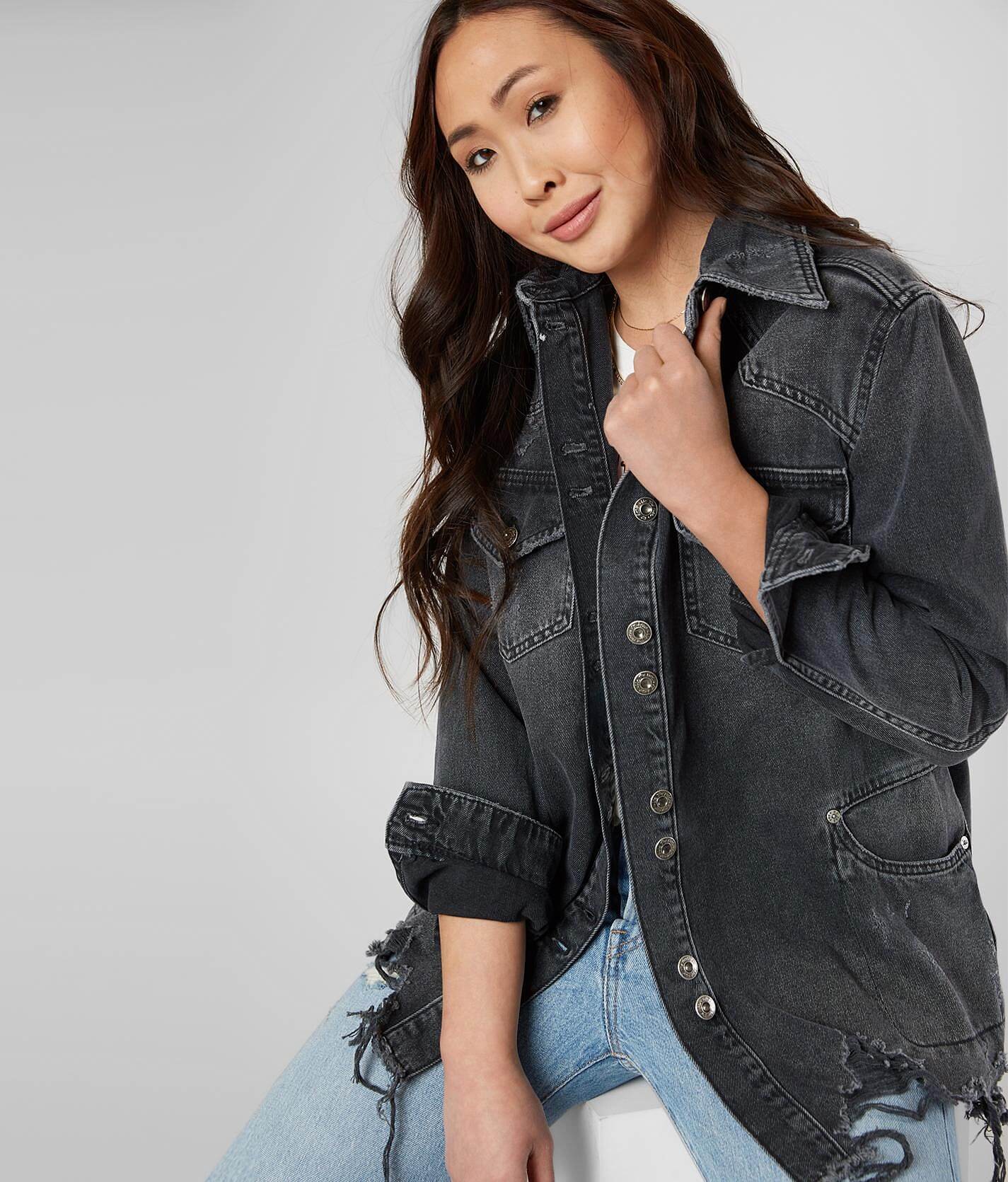 Free People Moonchild Denim Shirt 