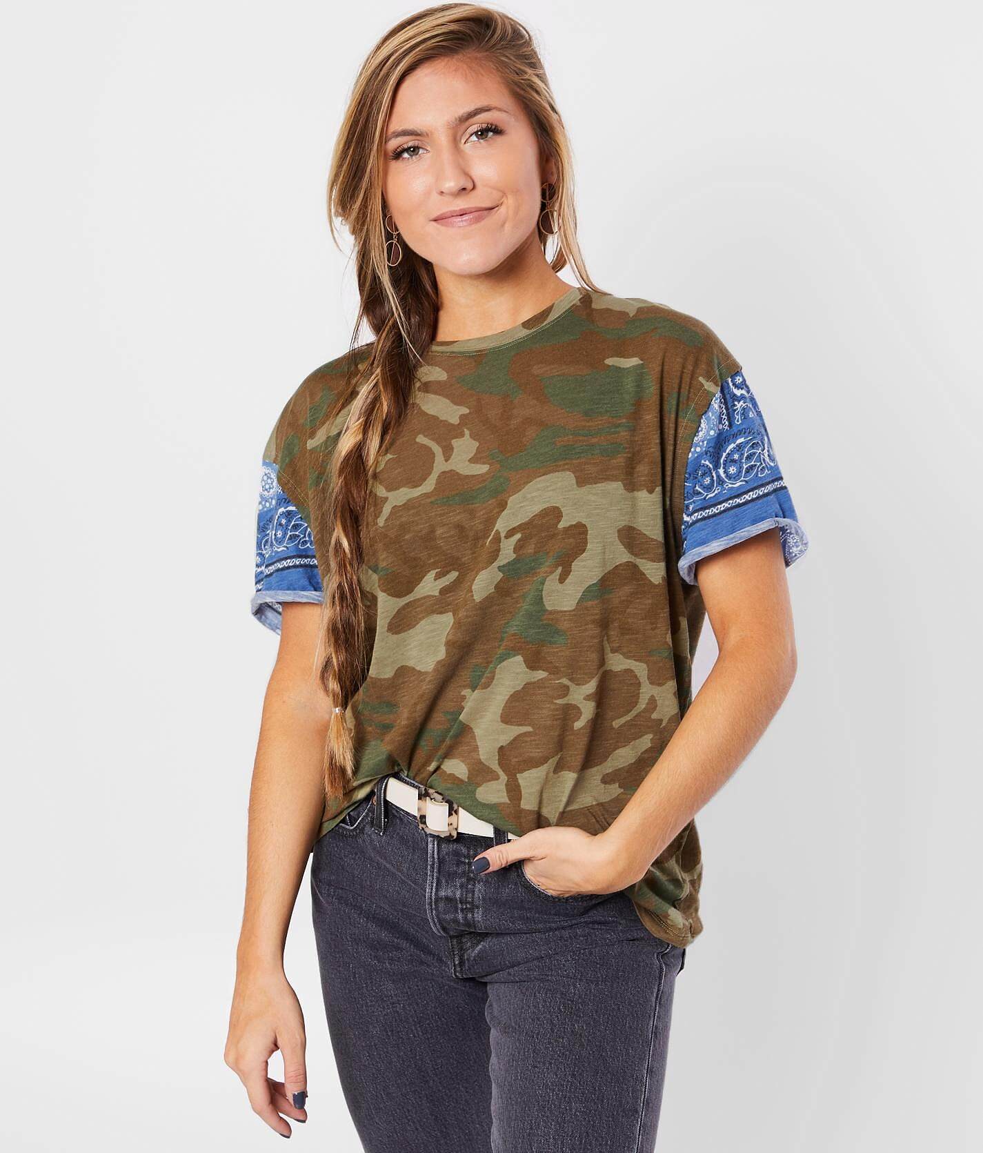 camouflage t shirt for women