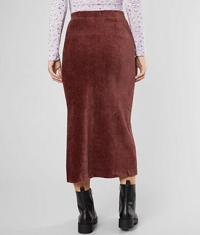 Free People Helen Rib Tube Skirt back view