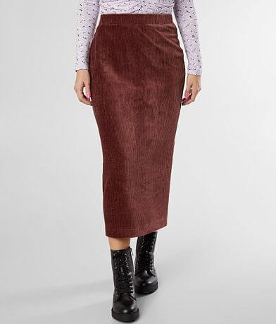 Free People Helen Rib Tube Skirt full left side view