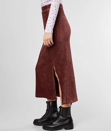 Free People Helen Rib Tube Skirt full right side view
