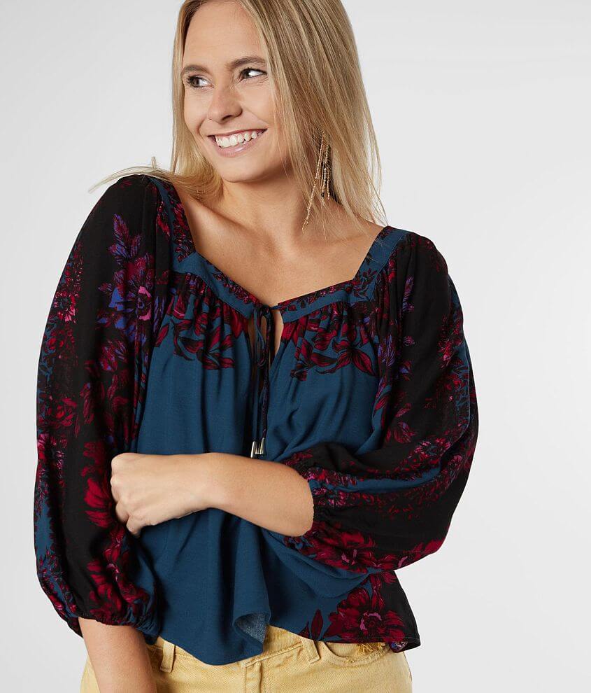 Free People Wild Memories Blouse front view