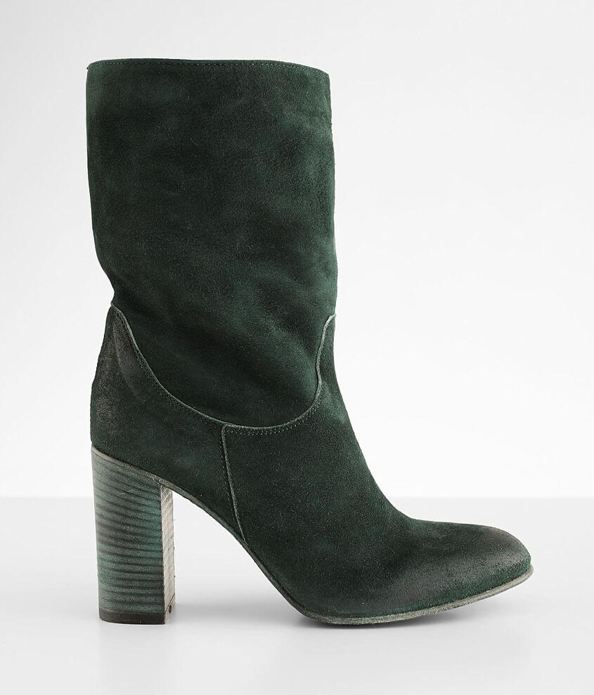 Free People Dakota Heeled Suede Midi Boot - Women's Shoes in Emerald