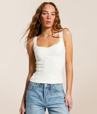 Free People Somewhere Sometime Tank Top front view