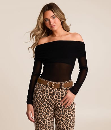 Free People Forget Me Not Bodysuit front view