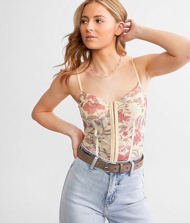 Free People Night Rythm Bodysuit front view