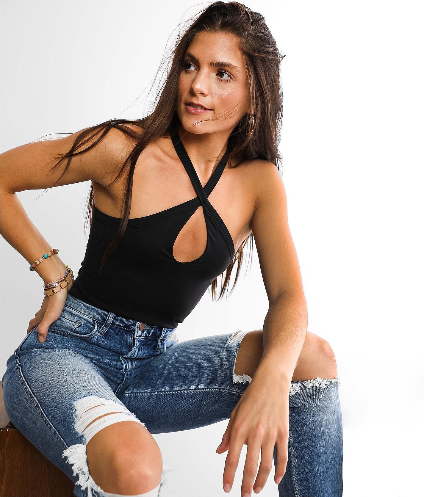 Buckle Black Shaping & Smoothing Bodysuit - Women's Bodysuits in