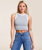 (取寄) フリーピープル レディース メイク イット ハプン ブラミ Free People women Make It Happen Brami Grey/White northandmainclothingco-